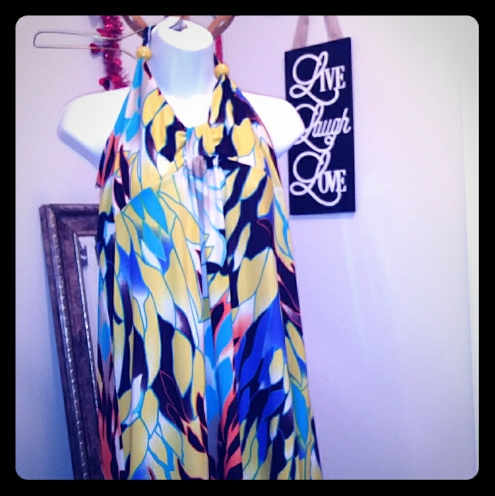 Multi Colored Sleeveless Blouse